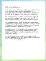 Vorschau - Arbeitsblätter - Die Welt verändern - Frieden, Freiheit, Gerechtigkeit (Ethik) - Seite 1