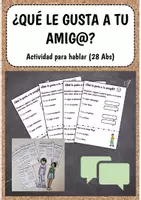 Vorschau - Arbeitsblätter - ¿Qué le gusta a tu amig@? - Actividad - Deckblatt