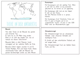 Vorschau - Text - Lesehefte: Tiere in der Antakrtis - Seite 1