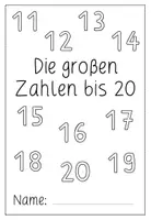 Vorschau - Arbeitsblätter - Die großen Zahlen bis 20 - Lernheft Zahlenraum 20 - Seite 1