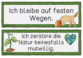 Vorschau - Poster - Tafelmaterial - Unsere Waldregeln - Seite 3