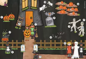 Vorschau - Arbeitsblätter - Lesespur- Halloween in Schauerstadt - Seite 2