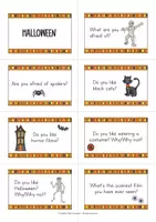 Vista previa - Unidades / Secuencias / Situaciones de Aprendizaje - Halloween Speaking Cards - Tarjetas de conversación (Inglés) - página 2