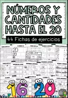 Vista previa - Hojas de trabajo - Números y cantidades hasta el 20 - Portada