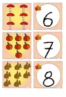 Vorschau - Spiele - herbstliches Partner finden Zahl-Menge Vorschule/Klasse 1 - Seite 3