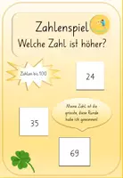 Vorschau - Spiele - Zahlenspiel: Die grösste Zahl gewinnt (Zahlenraum 100) - Deckblatt