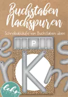 Vorschau - Arbeitsblätter - Buchstaben zum Nachspuren - Schreibabläufe üben - Deckblatt