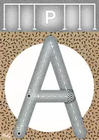 Vorschau - Arbeitsblätter - Buchstaben zum Nachspuren - Schreibabläufe üben - Seite 1