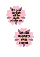 Vorschau - Mal- und Bastelvorlagen - Unsere Klassenregeln - Blumen - Seite 2