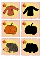 Vorschau - Spiele - Partner Finden Schattenbilder Herbst Vorschule/Klasse 1 - Seite 2