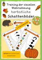 Vorschau - Arbeitsblätter - Schattenbilder Arbeitsblätter Herbst - Deckblatt