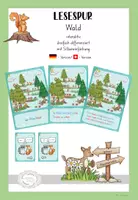 Vorschau - Stationenlernen - Lesespur, interaktiv - Wald - Fernlernen - Deckblatt