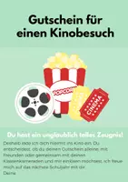 Vorschau - Anderer Materialtyp - Gutschein Kinobesuch zum Schuljahresabschluss - kostenlos - Seite 3