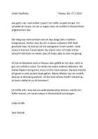 Vorschau - Arbeitsblätter - A2 Brief : Lieber Soufiane - DaZ - Schreibanlass - Deckblatt