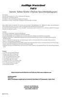 Vorschau - Fördermaterial/Inklusion - Knifflige Worträtsel mit ableitbaren homophonen Wortpaaren - Teil 2 - Seite 1