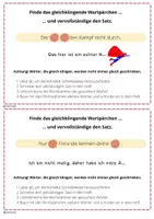 Vorschau - Fördermaterial/Inklusion - Knifflige Worträtsel mit ableitbaren homophonen Wortpaaren - Teil 2 - Seite 3