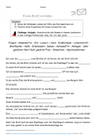 Vorschau - Arbeitsblätter - Einen Brief schreiben - Lückentext - Jahrgang 5 - Seite 2