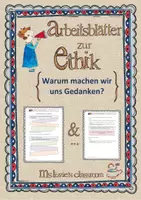 Vorschau - Arbeitsblätter - Warum machen wir uns Gedanken - Deckblatt