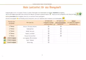 Vorschau - Arbeitsblätter - Lerntheke Übungsheft Winkel und Kreise - Klasse 6 - Seite 1