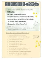 Vorschau - Unterrichtsreihen - Deutsch: Diktatpaket „ Weihnachten“ Klasse 2 Diktate - Seite 1