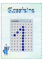 Vorschau - Arbeitsblätter - Mathe: Ziffernkurs Zahlen legen mit Muggelsetinen Glassteine - Seite 1