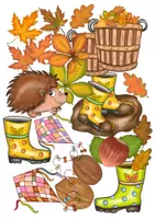 Vorschau - selbst erstellte Cliparts/Grafiken - Herbst Clipart Packet 1 Motive für den Unterricht, auch kommerzielle Nutzung - Seite 1