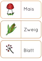Vorschau - Spiele - Herbst-Lesedomino - Wort Bild Zuordnung - Seite 3
