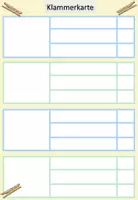Vorschau - Mal- und Bastelvorlagen - Klammerkarten Vorlage - Deckblatt