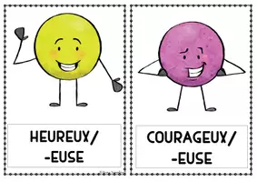Vorschau - Bildkarten - Emotions et Sentiments - Bildkarten / Flashcards - Seite 1