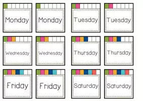 Vista previa - Juegos / Gamificación - Days of the Week FIND THE PAIR - página 2