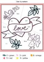 Vista previa - Hojas de trabajo - St. Valentine's day math worksheets / Hojas de trabajo de matemáticas del día de San Valentín - página 2