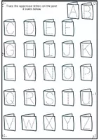 Vista previa - Hojas de trabajo - "St. Valentine’s Day Worksheet for toddlers: Cupcake Colors, tulips, cactus plants " - página 3