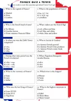 Vista previa - Hojas de trabajo - QUIZ: How much do you know about France? / PRUEBA: ¿Cuánto sabe sobre Francia? - Portada