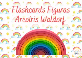 Vista previa - Tarjetas / Manipulativos - Flashcards Figuras Arcoiris Waldorf - Portada