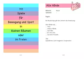 Vorschau - Stundenentwürfe - 111 Spiele für Bewegung und Sport - für kleine Turnräume oder im Freien - Seite 2