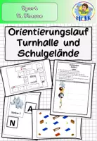 Vorschau - Stundenentwürfe - Orientierungslauf Turnhalle und Schulgelände Sportunterricht 5. Klasse Lehrplan Plus - Deckblatt