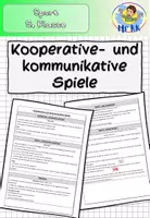 Vorschau - Stundenentwürfe - Kooperative und kommunikative Spiele Sportunterricht Lehrplan Plus - Deckblatt