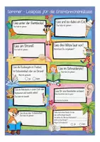 Vorschau - Arbeitsblätter - Sommerferien Lesepass Erdmännchenklasse - Seite 1