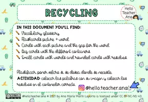 Vista previa - Decoración del aula - RECYCLING - @hello.teacher.ana - página 3