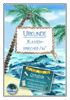 Vorschau - Poster - Urkunde "Klassensprecher / Klassensprecherin " - Deckblatt