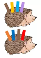 Vorschau - Fördermaterial/Inklusion - Igel - Klammerkarten - Seite 3