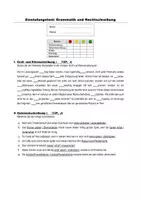 Vorschau - Arbeitsblätter - Einstufungstest: Großschreibung, Getrenntschreibung, ... - Seite 1