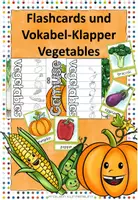 Vorschau - Arbeitsblätter - Flashcards und Vokabel-Klapper Vegetables - Deckblatt