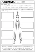 Vorschau - Arbeitsblätter - Zirkel – Kreise zeichnen & konstruieren üben | Arbeitsblätter 5. Klasse - Seite 2