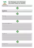 Vorschau - Arbeitsblätter - Wie Biologen Arbeiten Fließdiagramm Versuchsplanung - Deckblatt