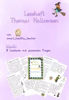Vorschau - Arbeitsblätter - Leseheft Halloween Klasse 4 - Deckblatt