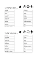 Vorschau - Arbeitsblätter - Vokabelquiz Einstiegsvideo Tous Ensemble 1 - Deckblatt