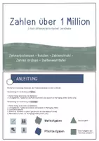Vorschau - Stationenlernen - Zahlen bis 1 Million • Lerntheke / Kartei - Seite 1