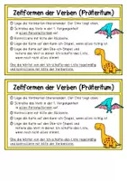 Vorschau - Aufgabenkarten - Übungsset Präteritum für die Freiarbeit - Seite 1