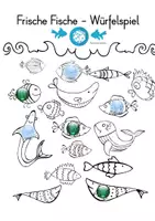 Vorschau - Spiele - Mathematik: Frische Fische Würfelspiel Zahlenraum 10/20 - Deckblatt